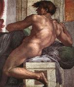 Michelangelo Buonarroti Ignudo oil